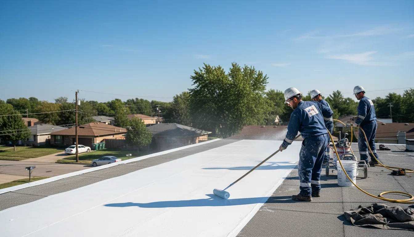 Commercial roof coating in Bardolph, IL near me